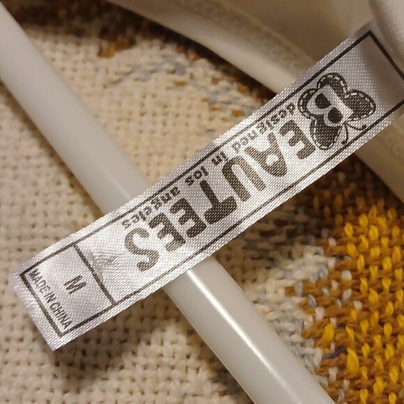 Beautees Girls Medium M Medium Off White with Lace Bottom Camisole Cami - Picture 3 of 8